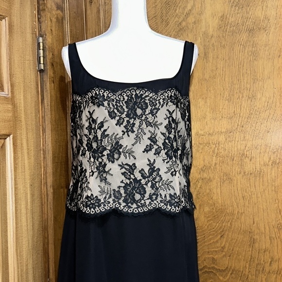 Emanuel Ungaro Silk Gown with Illusion Lace Bodice Size 14 / 48 - EUC - Picture 2 of 7